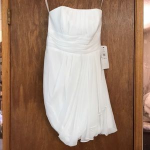 Davids Bridal Strapless Wedding Dress